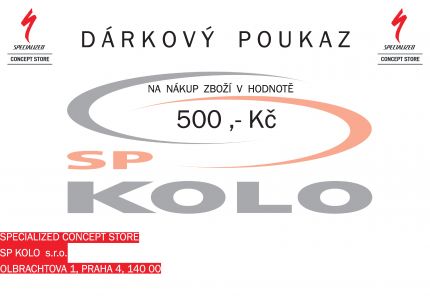 Specialized Dárkový poukaz 500 ,- Kč 