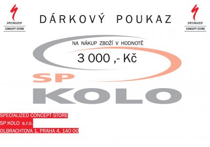 Specialized Dárkový poukaz 3000 ,- Kč 