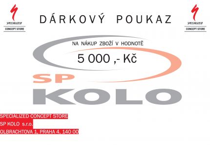 Specialized Dárkový poukaz 5000 ,- Kč 