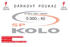 Specialized - Dárkový poukaz 5000 ,- Kč