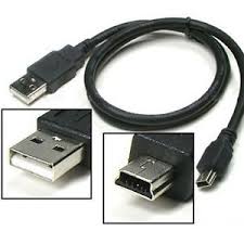USB A Male to Mini B Charger Cable