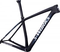 Specialized - S-WORKS EPIC HARDTAIL FRAMESET SATIN CARBON / COLOR RUN BLUE MURANO PEARL / GLOSS CHROME FOIL LOGOS
