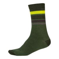 Endura - Ponožky Merino Stripe Lesní zelená