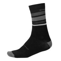 Endura - Ponožky Merino Stripe Matně černá