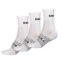 Endura - Ponožky Coolmax Race (3-balení) Bílá
