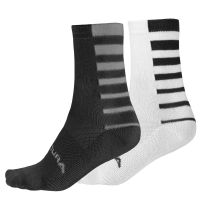 Endura - Ponožky Coolmax® Stripe (2-balení) Cerná