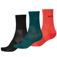 Endura - Dámské ponožky Coolmax Race (3-balení) Cerná