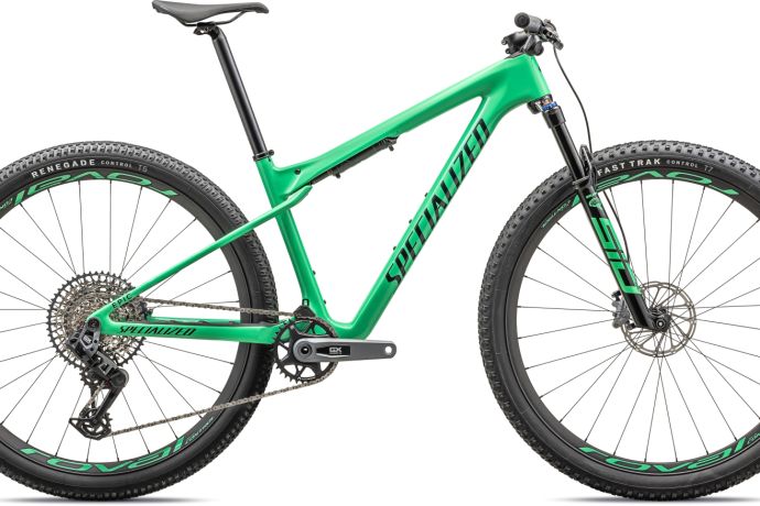 Specialized Epic World Cup Expert Gloss Electric Green / Forest Green Pearl