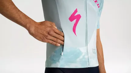 Specialized Men's Specialized Foundation Graphic Short Sleeve Jersey  Sea Foam/rebel Pink Focal