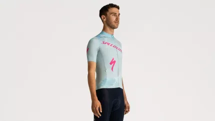 Specialized Men's Specialized Foundation Graphic Short Sleeve Jersey  Sea Foam/rebel Pink Focal