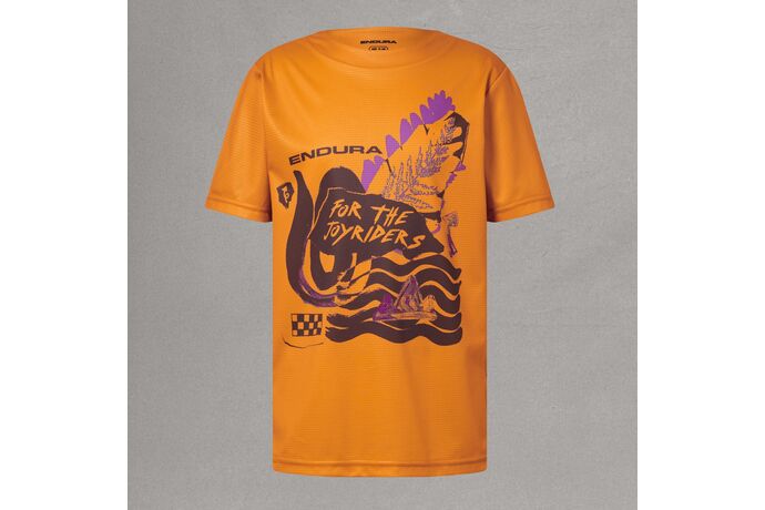 Endura Dětský dres Print Jersey oranžová
